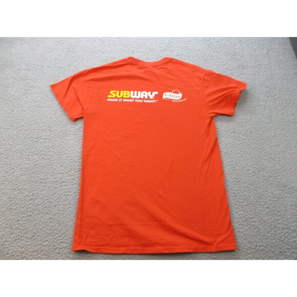 Subway Restaurant Shirt Mens Small Fast Food Fritos Chicken Melt Sandwiches Sub - Picture 6 of 8